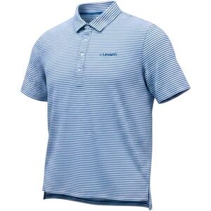 RLX Ralph Lauren Mens Polo Shirt Mens XL Blue White Striped Performance Golf